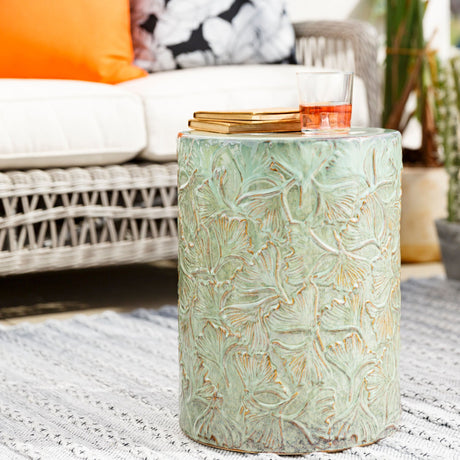 Modern European furniture - Carved Ceramic Garden Stool - www.oroa.com