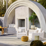 Modern European furniture - Carved Ceramic Garden Stool - www.oroa.com
