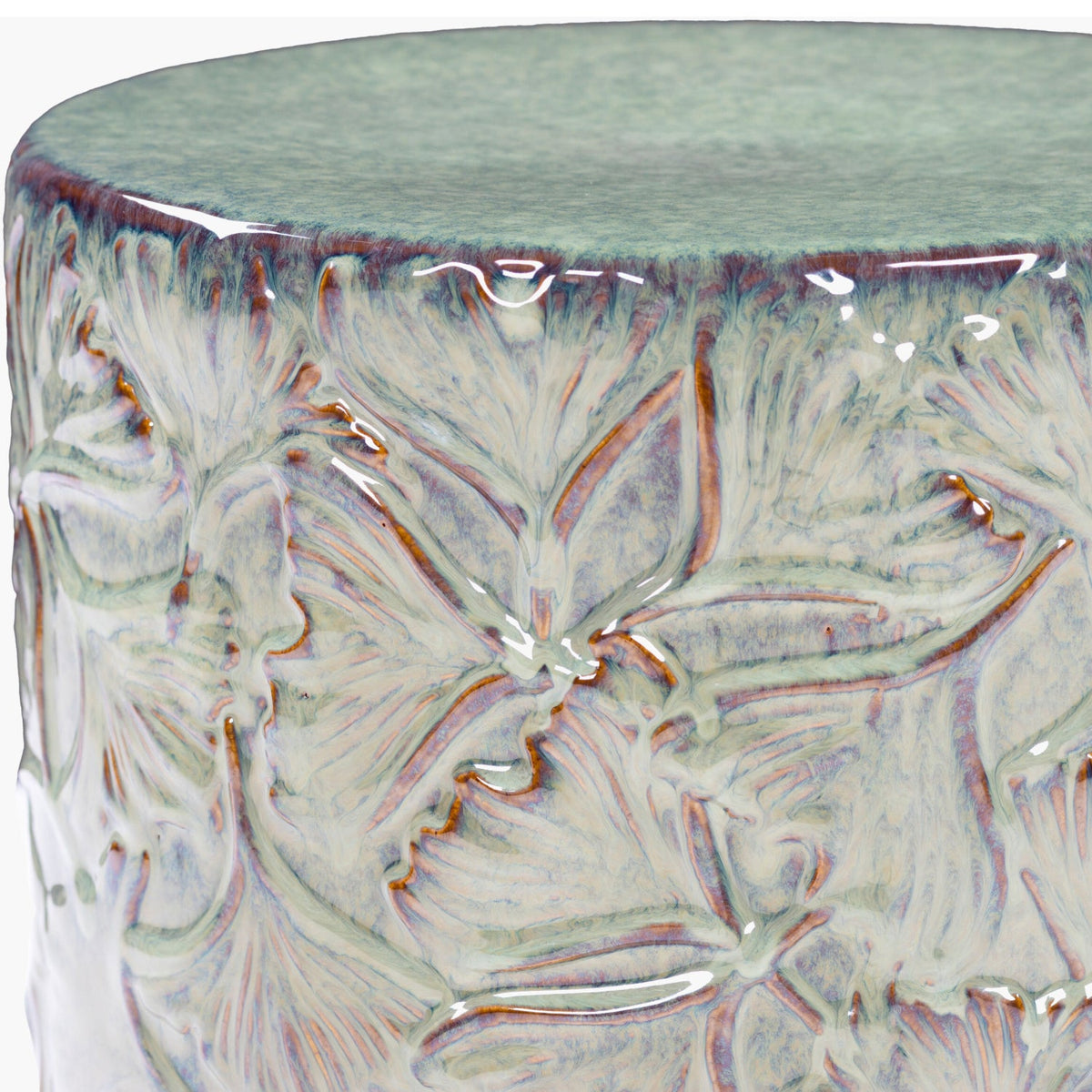 Modern European furniture - Carved Ceramic Garden Stool - www.oroa.com