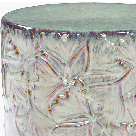 Modern European furniture - Carved Ceramic Garden Stool - www.oroa.com