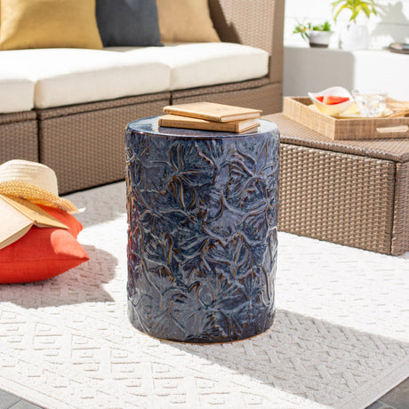Modern European furniture - Carved Ceramic Garden Stool - www.oroa.com