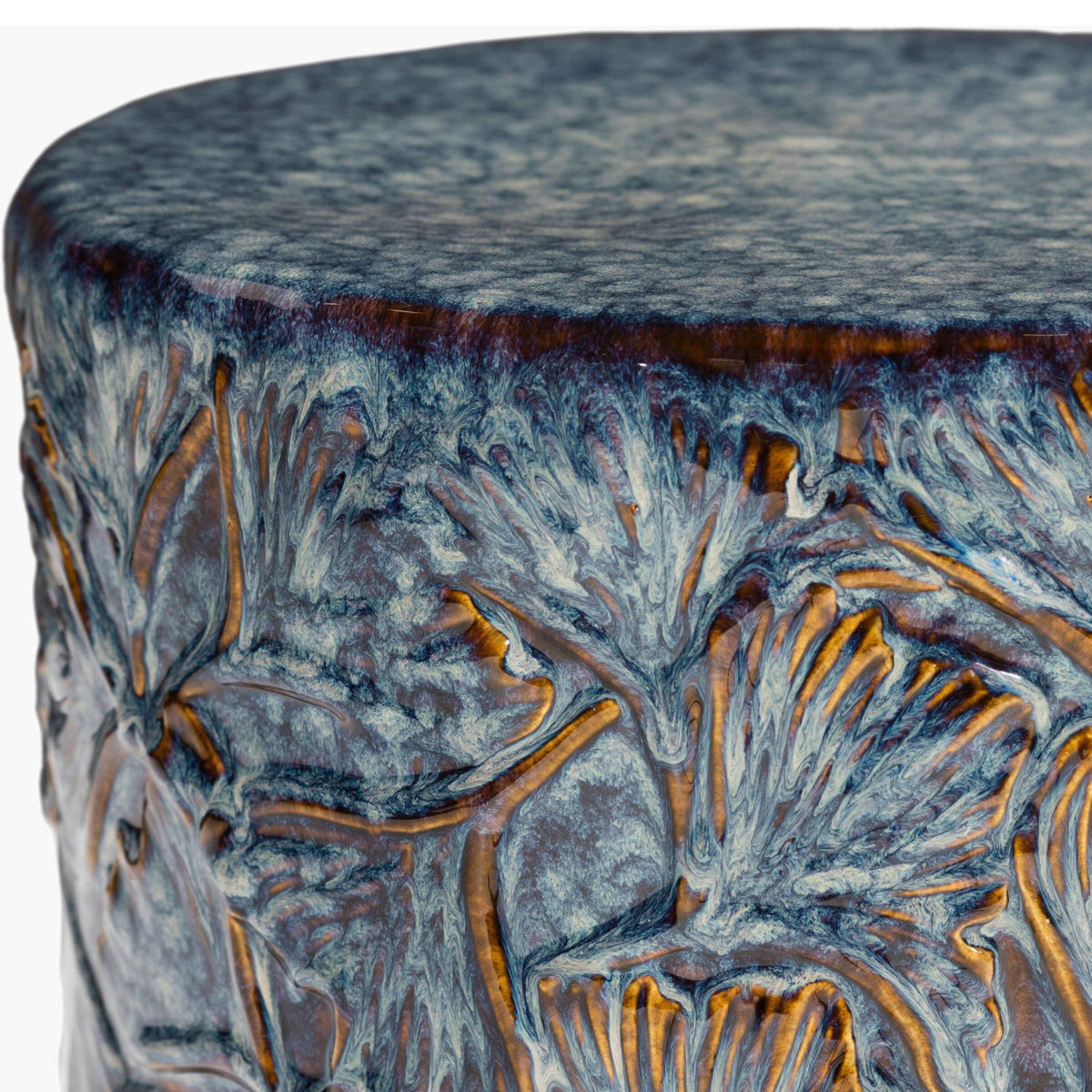Modern European furniture - Carved Ceramic Garden Stool - www.oroa.com