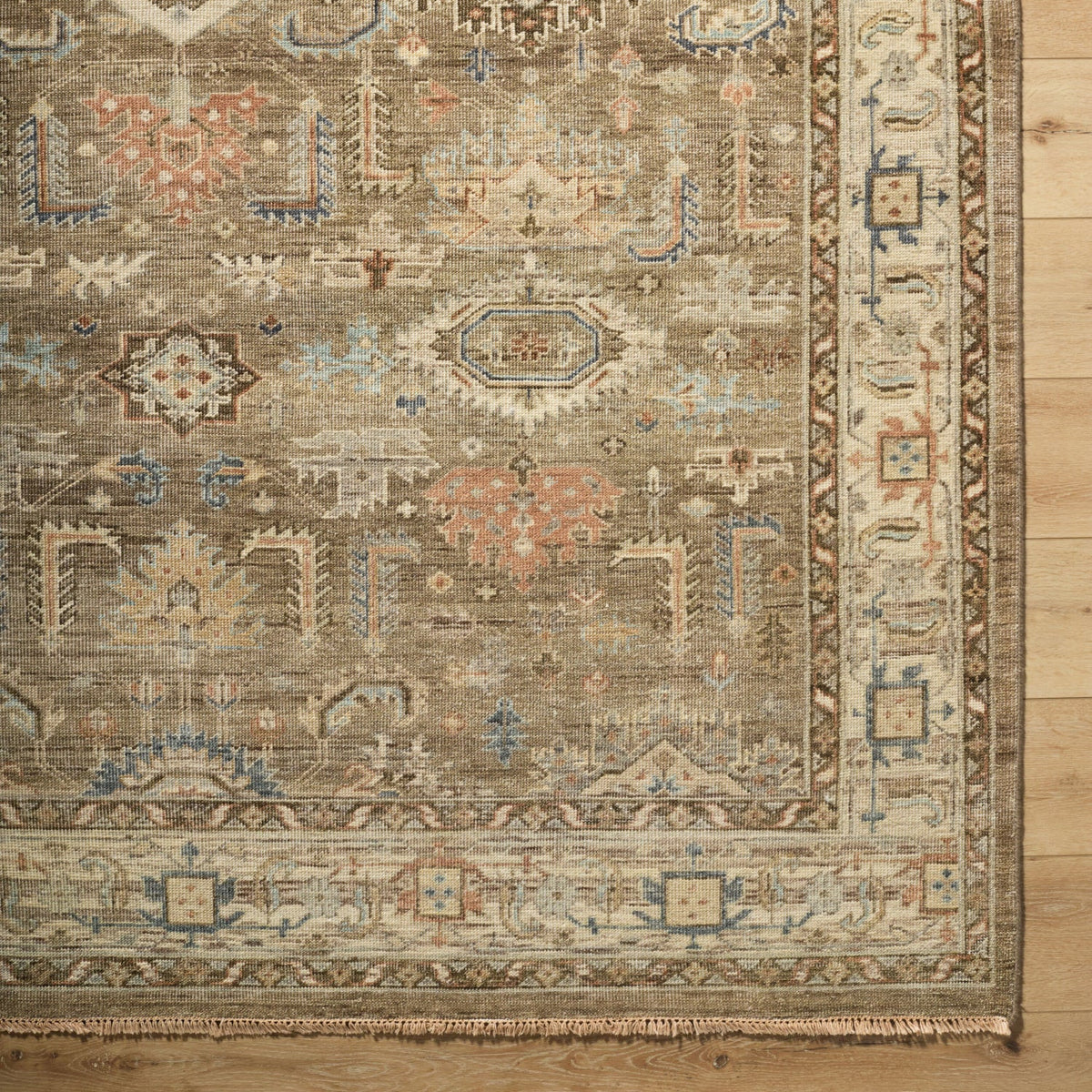 Modern European furniture - Patterned Brown Wool Table Runner - www.oroa.com