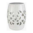 Modern European furniture - Openwork Glazed Ceramic Garden Stool - www.oroa.com