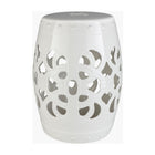 Modern European furniture - Openwork Glazed Ceramic Garden Stool - www.oroa.com