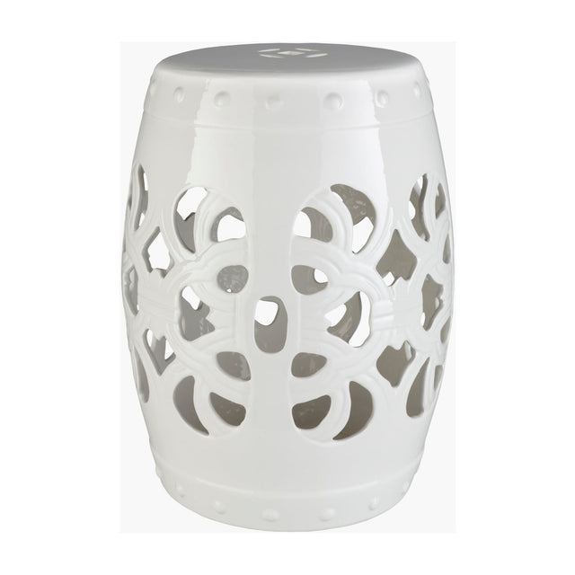 Modern European furniture - Openwork Glazed Ceramic Garden Stool - www.oroa.com
