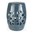 Modern European furniture - Openwork Glazed Ceramic Garden Stool - www.oroa.com