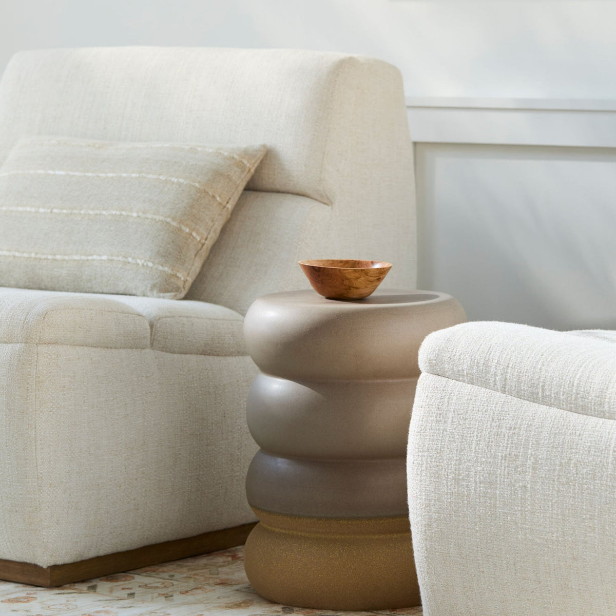 Modern European furniture - Layered Ceramic Garden Stool - www.oroa.com