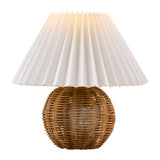 Modern European furniture - Round Rattan Accent Table Lamp - www.oroa.com
