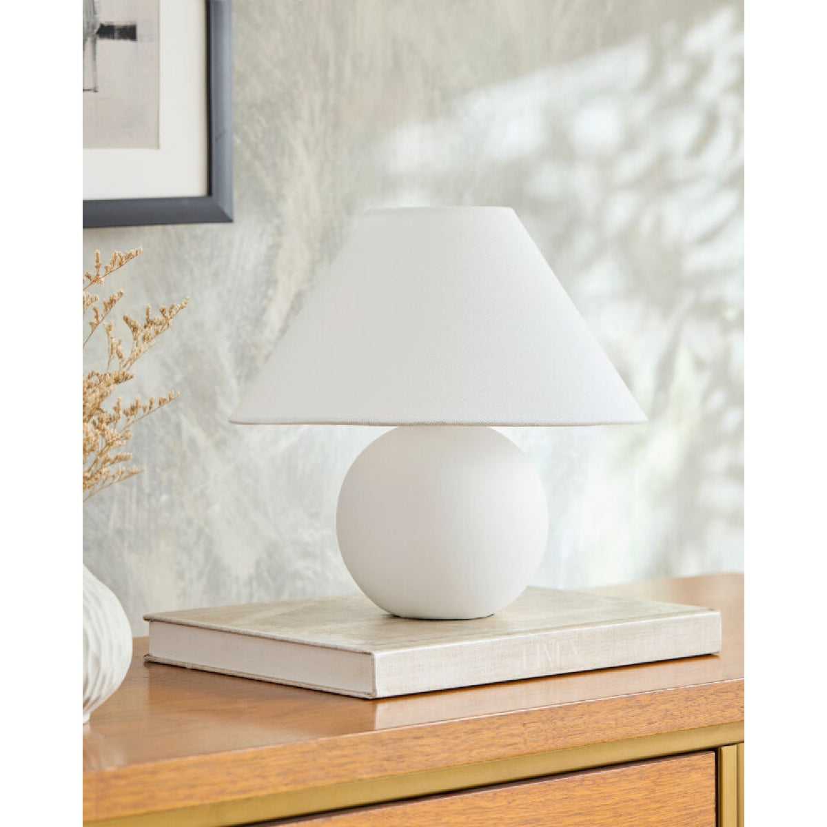 Modern European furniture - Round Ceramic Accent Table Lamp - www.oroa.com