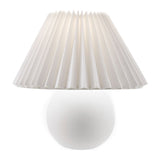 Modern European furniture - Pleated Linen Ceramic Table Lamp - www.oroa.com