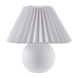 Modern European furniture - Pleated Linen Ceramic Table Lamp - www.oroa.com