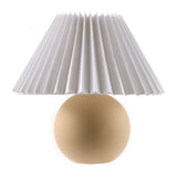 Modern European furniture - Pleated Linen Ceramic Table Lamp - www.oroa.com