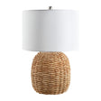 Modern European furniture - Rattan White Cotton Table Lamp - www.oroa.com