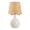 Modern European furniture - Wavy-Edge Rattan Ceramic Table Lamp - www.oroa.com