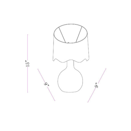 Modern European furniture - Wavy-Edge Rattan Ceramic Table Lamp - www.oroa.com