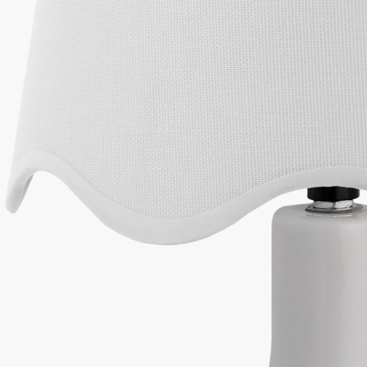 Modern European furniture - Wavy-Edge Rattan Ceramic Table Lamp - www.oroa.com