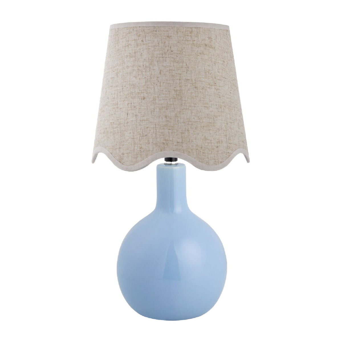 Modern European furniture - Wavy-Edge Rattan Ceramic Table Lamp - www.oroa.com
