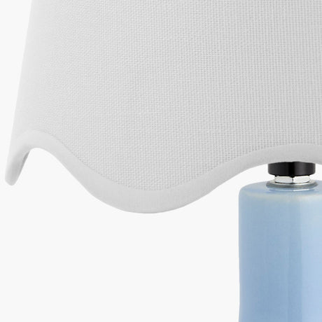 Modern European furniture - Wavy-Edge Rattan Ceramic Table Lamp - www.oroa.com