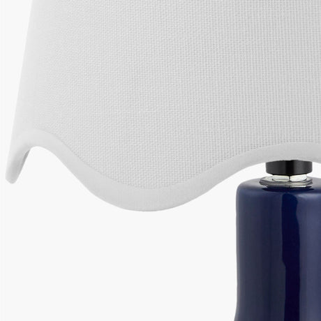 Modern European furniture - Wavy-Edge Rattan Ceramic Table Lamp - www.oroa.com