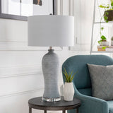 Modern European furniture - Gray Concrete Accent Table Lamp - www.oroa.com