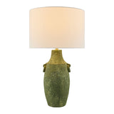 Modern European furniture - Rustic Green Ceramic Table Lamp - www.oroa.com