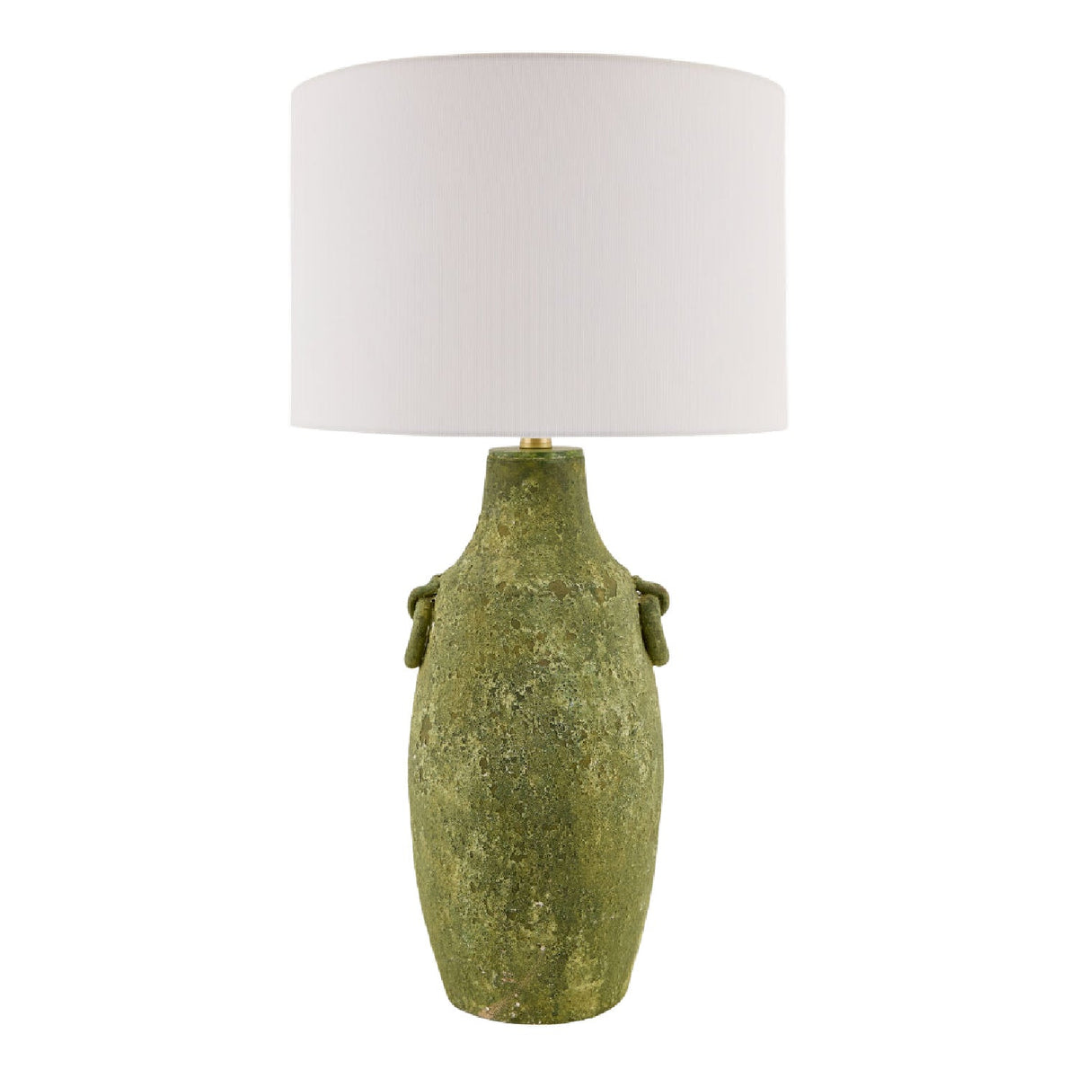 Modern European furniture - Rustic Green Ceramic Table Lamp - www.oroa.com