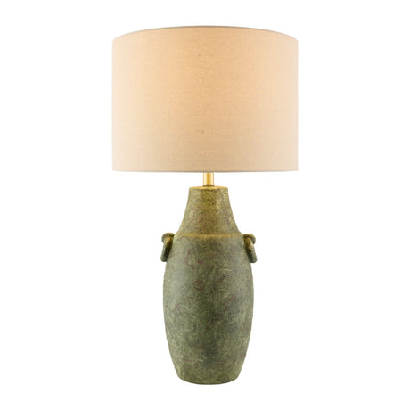 Modern European furniture - Handpainted Green Ceramic Table Lamp - www.oroa.com