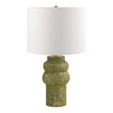 Modern European furniture - Rustic Green Ceramic Table Lamp - www.oroa.com