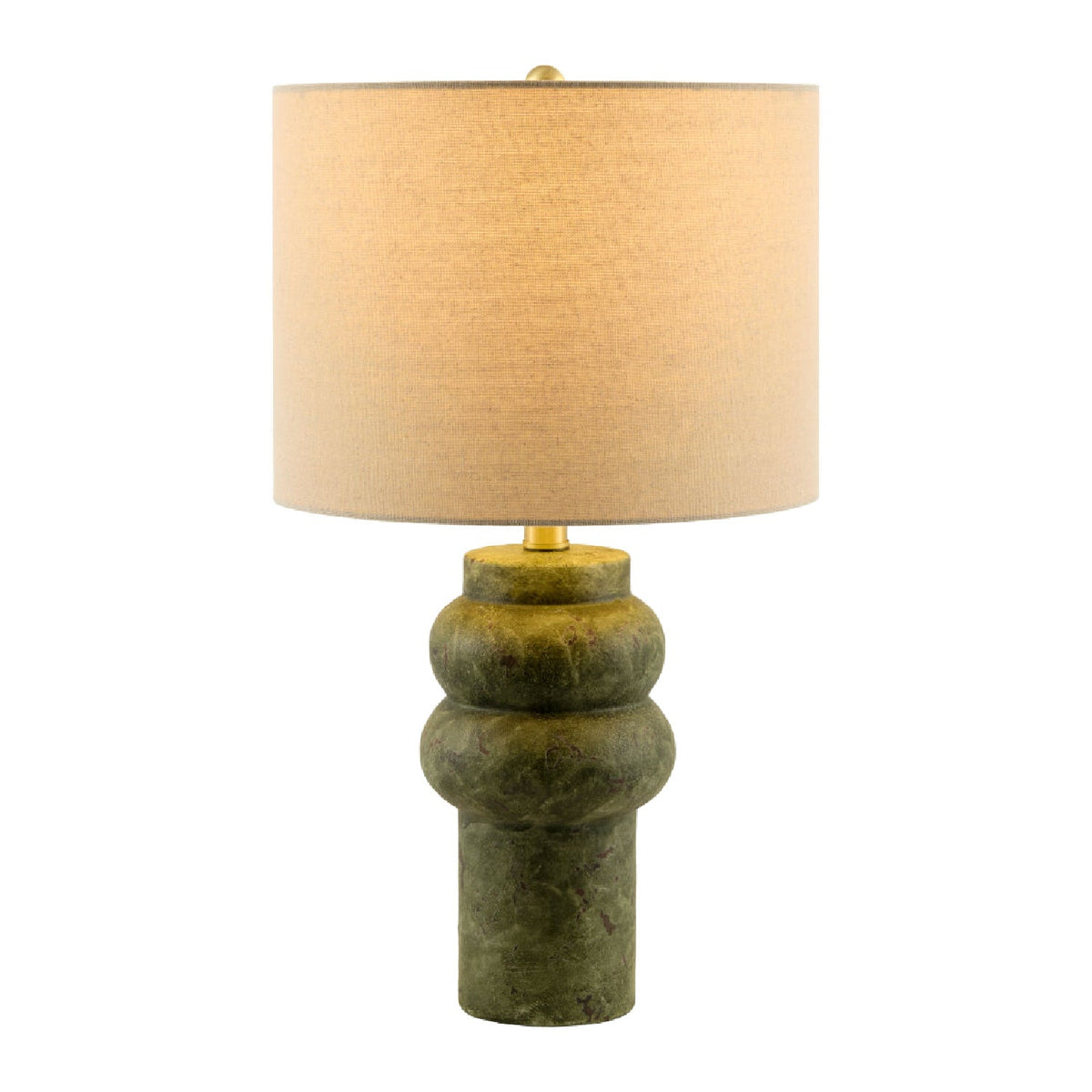 Modern European furniture - Handpainted Green Ceramic Table Lamp - www.oroa.com