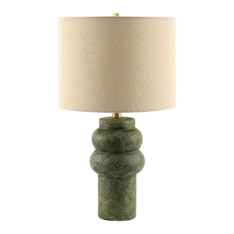 Modern European furniture - Handpainted Green Ceramic Table Lamp - www.oroa.com