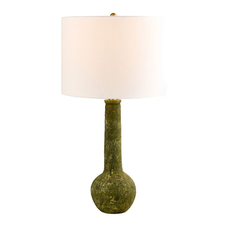Modern European furniture - Rustic Green Ceramic Table Lamp - www.oroa.com
