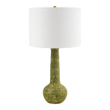 Modern European furniture - Rustic Green Ceramic Table Lamp - www.oroa.com