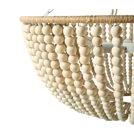 Modern European furniture - Cream Beaded Pendant Lamp - www.oroa.com