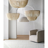 Modern European furniture - Cream Beaded Pendant Light - www.oroa.com