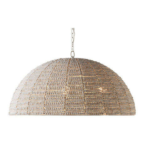 Modern European furniture - Cream Beaded Dome Pendant Light - www.oroa.com