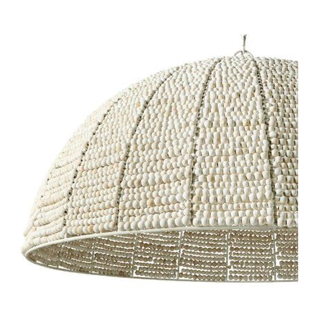 Modern European furniture - Cream Beaded Dome Pendant Light - www.oroa.com