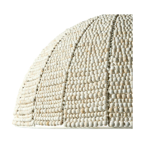 Modern European furniture - Cream Beaded Dome Pendant Light - www.oroa.com