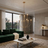 Modern European furniture - Gold 9-Light Chandelier - www.oroa.com