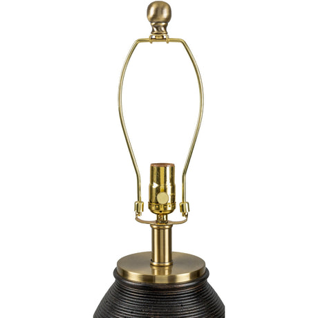 Modern European furniture -  Cement Base Linen Table Lamp - www.oroa.com