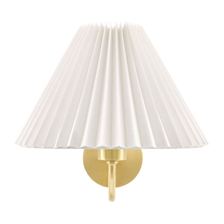 Modern European furniture - Pleated White Linen Wall Lamp - www.oroa.com