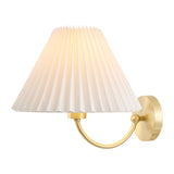 Modern European furniture - Pleated White Linen Wall Lamp - www.oroa.com