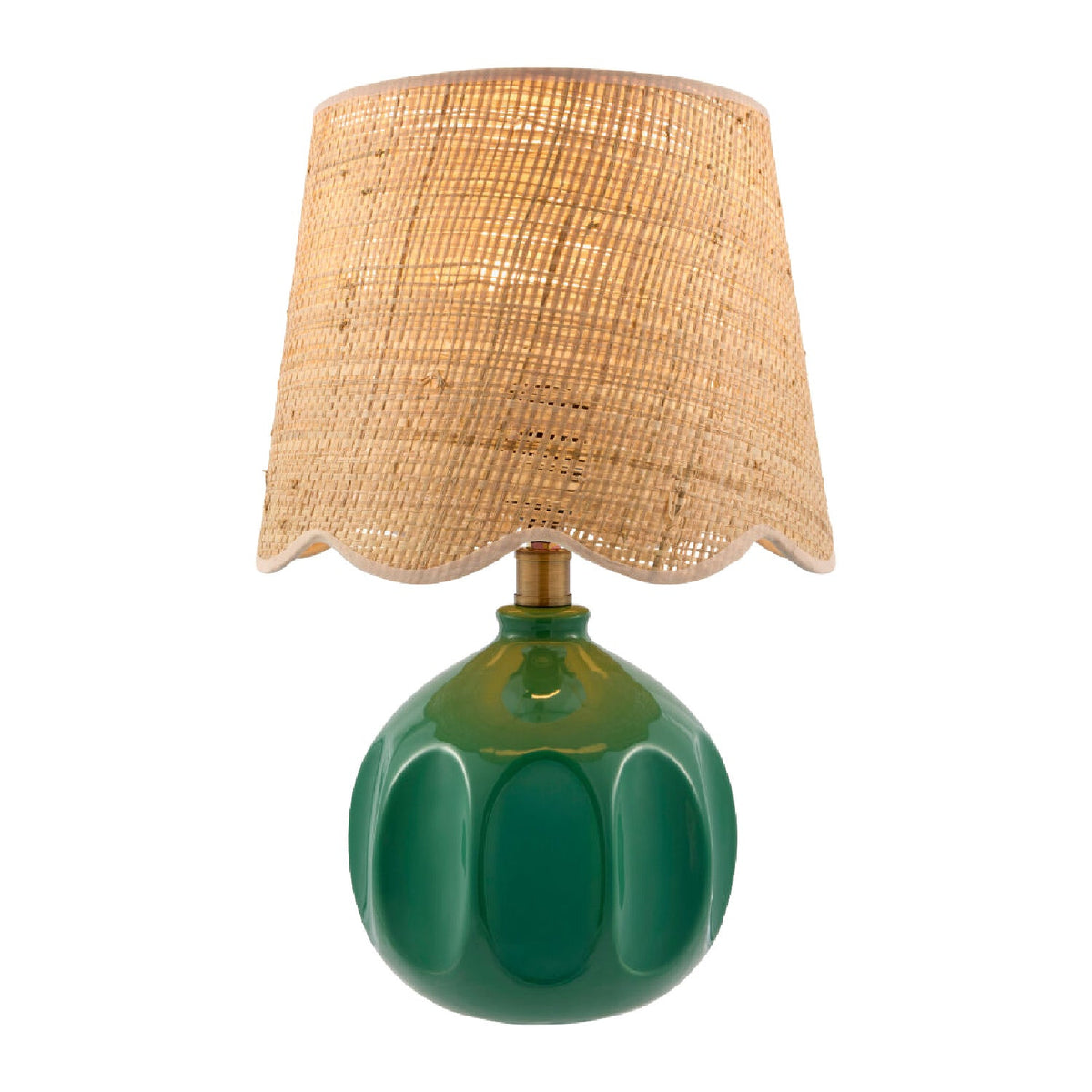 Modern European furniture - Wavy Rattan Accent Table Lamp - www.oroa.com