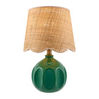 Modern European furniture - Wavy Rattan Accent Table Lamp - www.oroa.com