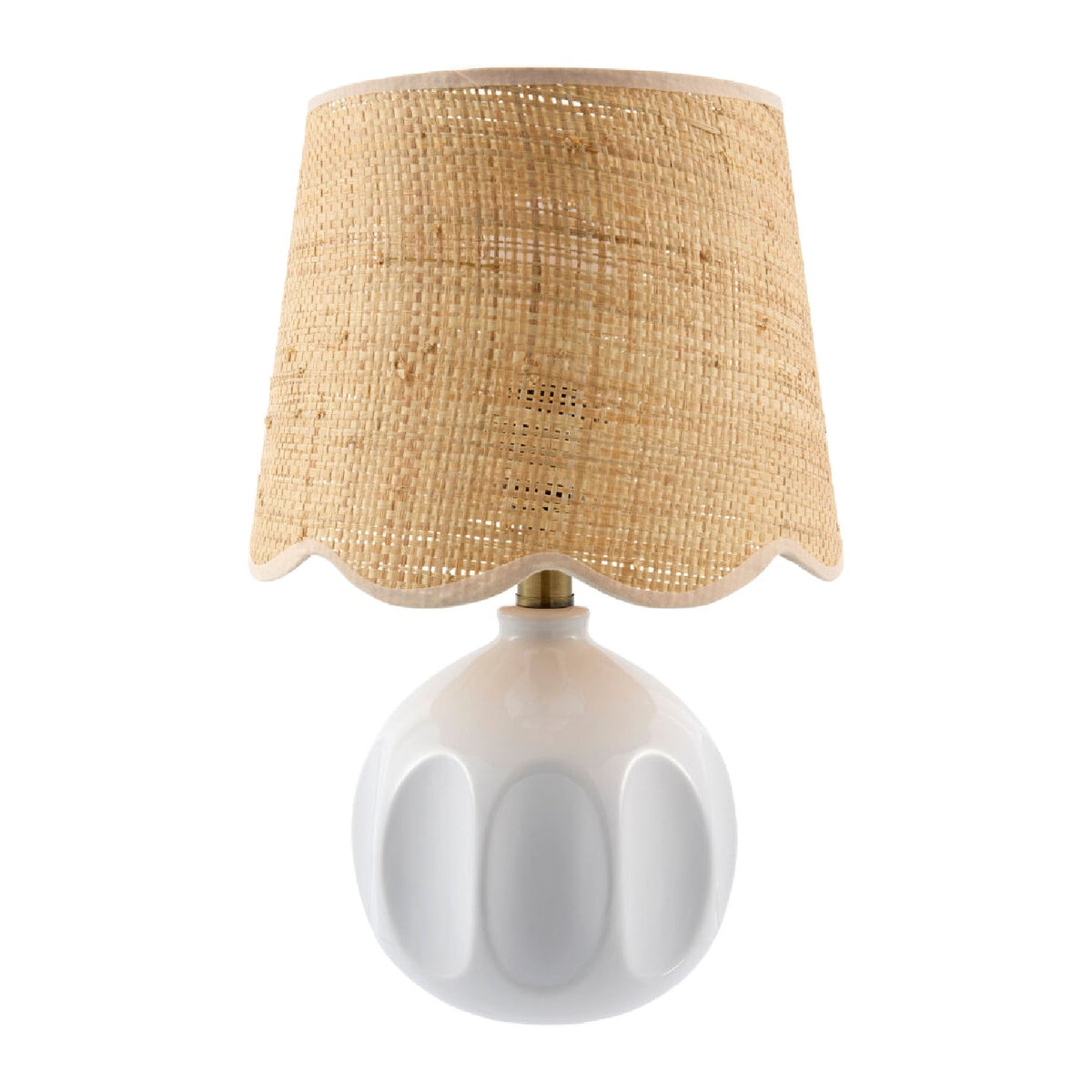 Modern European furniture - Wavy Rattan Accent Table Lamp - www.oroa.com