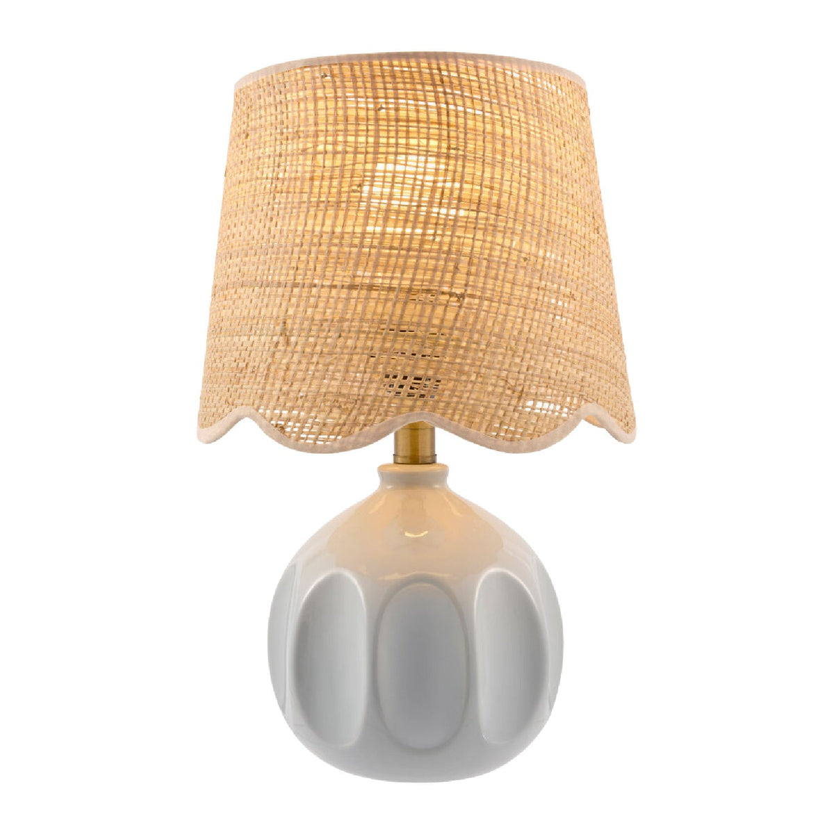 Modern European furniture - Wavy Rattan Accent Table Lamp - www.oroa.com