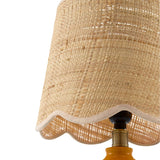 Modern European furniture - Wavy Rattan Accent Table Lamp - www.oroa.com