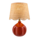Modern European furniture - Wavy Rattan Accent Table Lamp - www.oroa.com