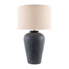 Modern European furniture - Painted Cement Linen Table Lamp - www.oroa.com