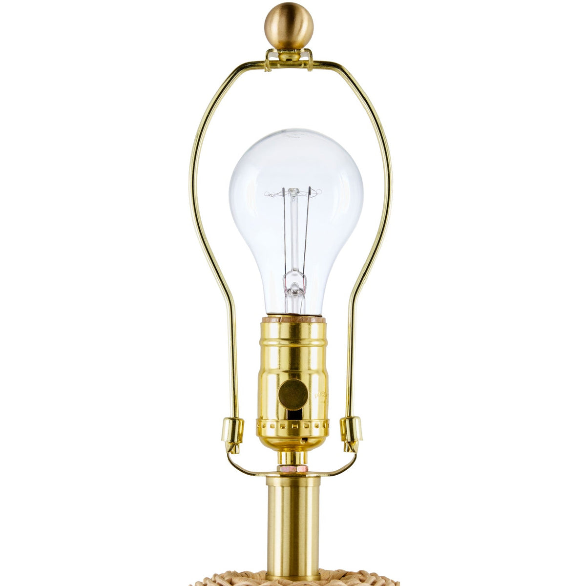 Modern European furniture - Round Rattan Base Table Lamp - www.oroa.com
